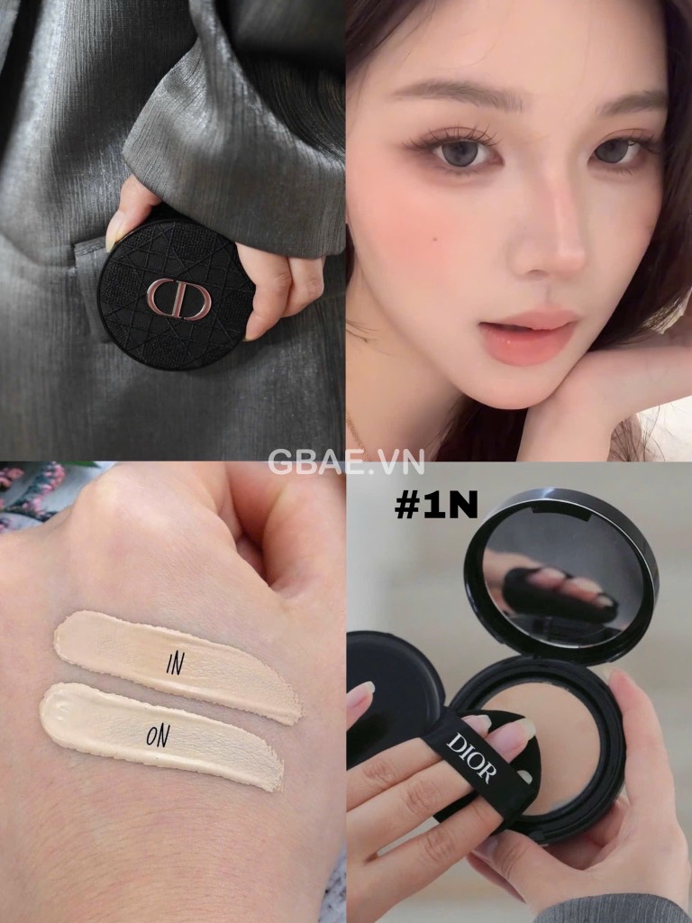 Phấn Nước Cushion DIOR Forever Case Embroidered Cannage Màu Đen (case+lõi)