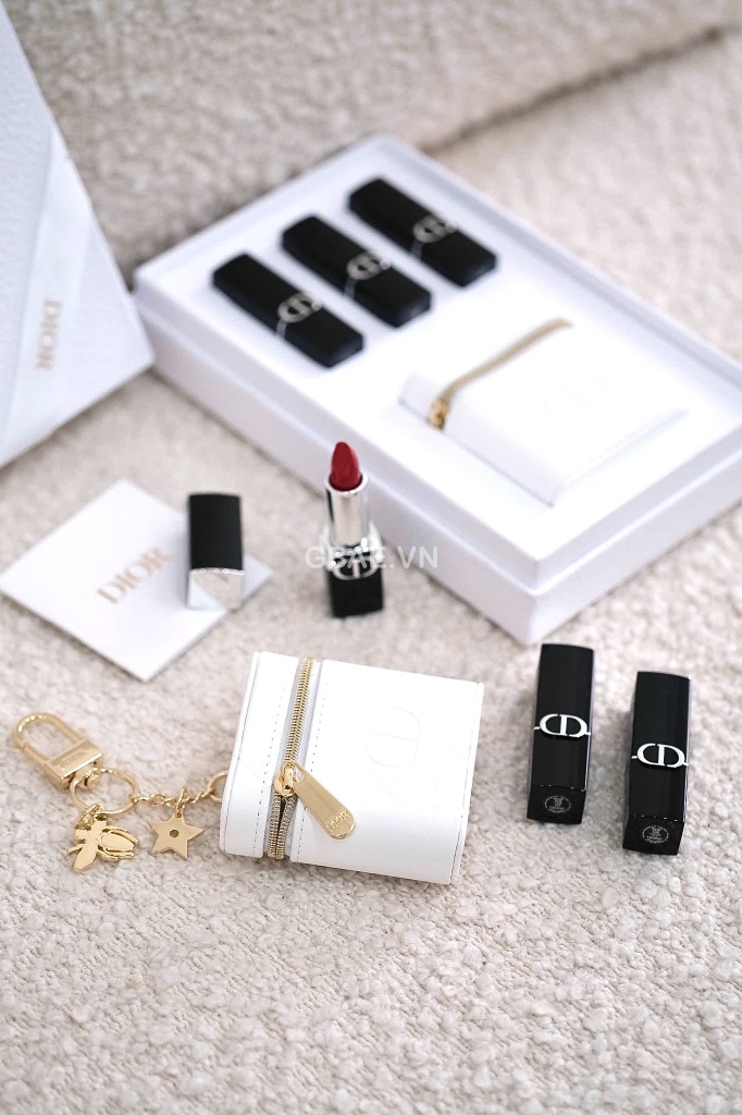 Set 3 Son Dior Rouge Kèm Túi Pouch Đựng Gift VIP 2026 - Limited Edition Fullbox