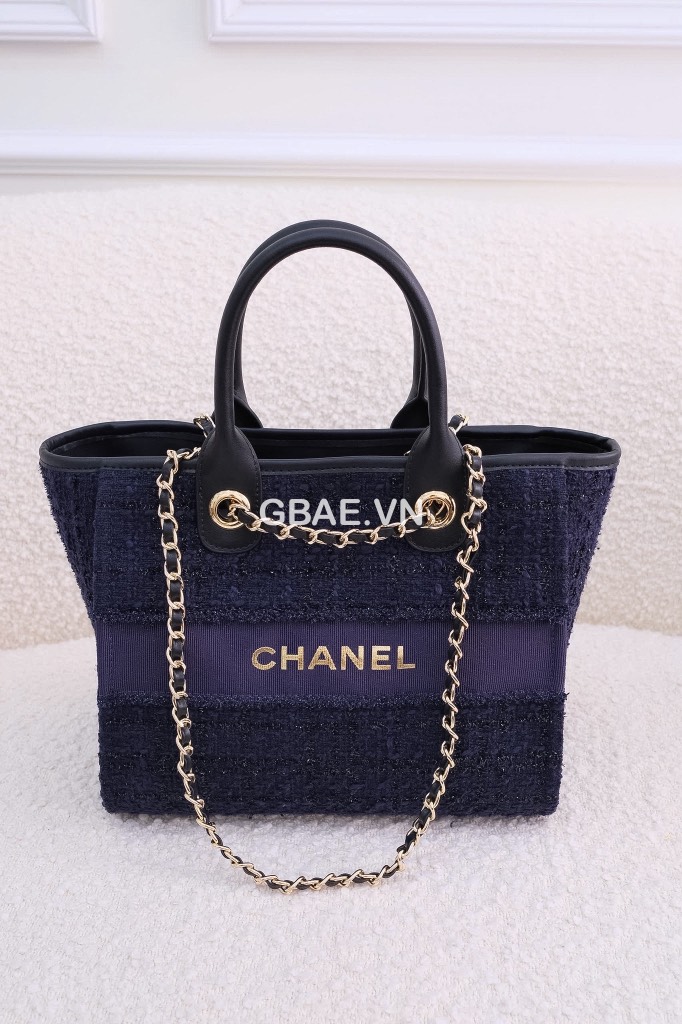 Túi Tote CHANEL Custom - Chanel Deauville Tote Bag Vải Tweed 2026 ...