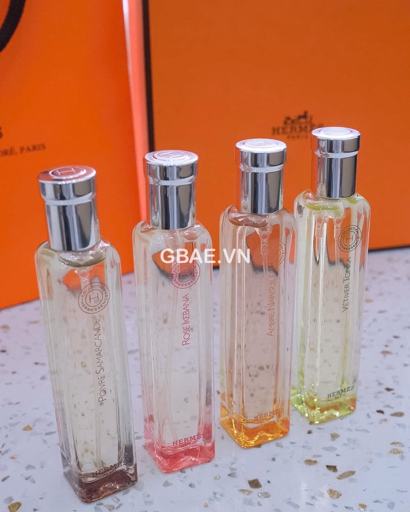 Set Nước Hoa HERMES 4c x 15ml Fullbox Kèm Túi Giấy Hãng