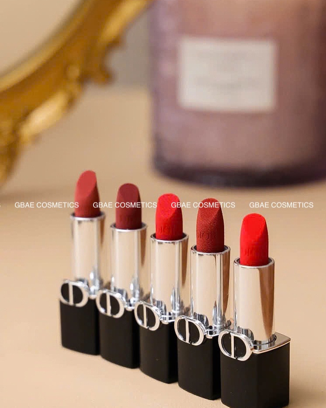 SET Son Rouge DIOR Limited Edition 5 Son Minisize (Phiên bản màu đỏ phiên bản giới hạn)