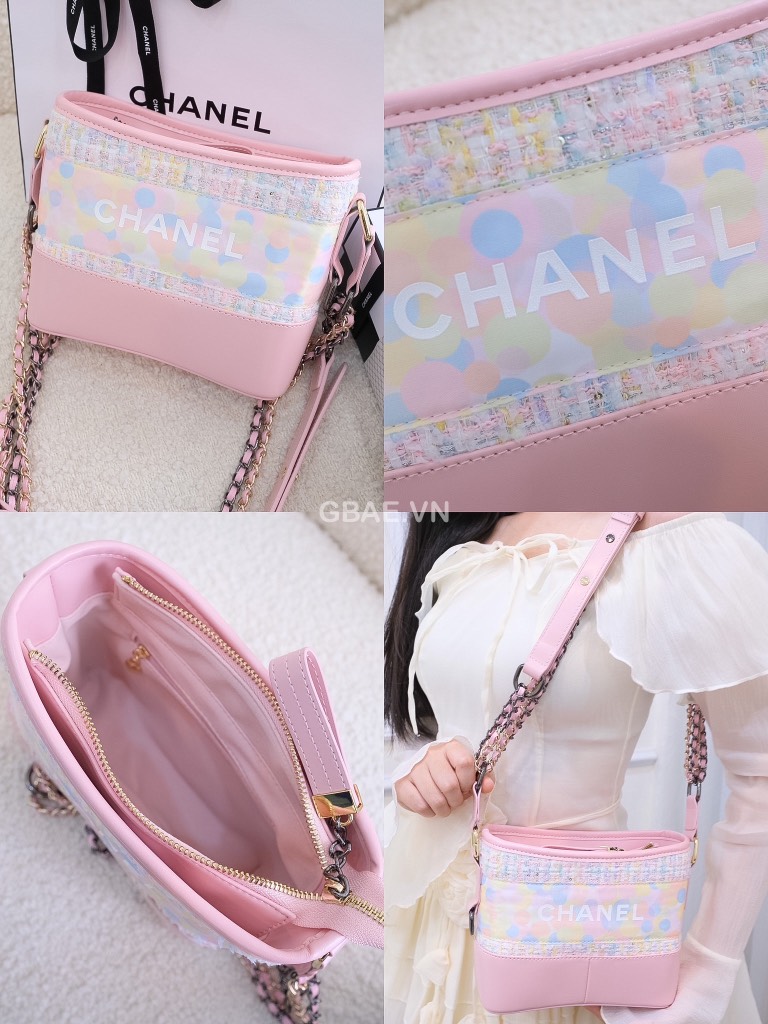 Túi Gift Custom Dạ Tweed CHANEL Limited Đủ Hộp & Túi Giấy Chanel Hoa Trà RB