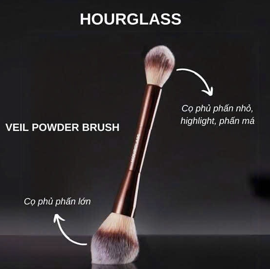 Cọ phấn phủ - má hồng Hourglass Veil Powder Brush 2 đầu