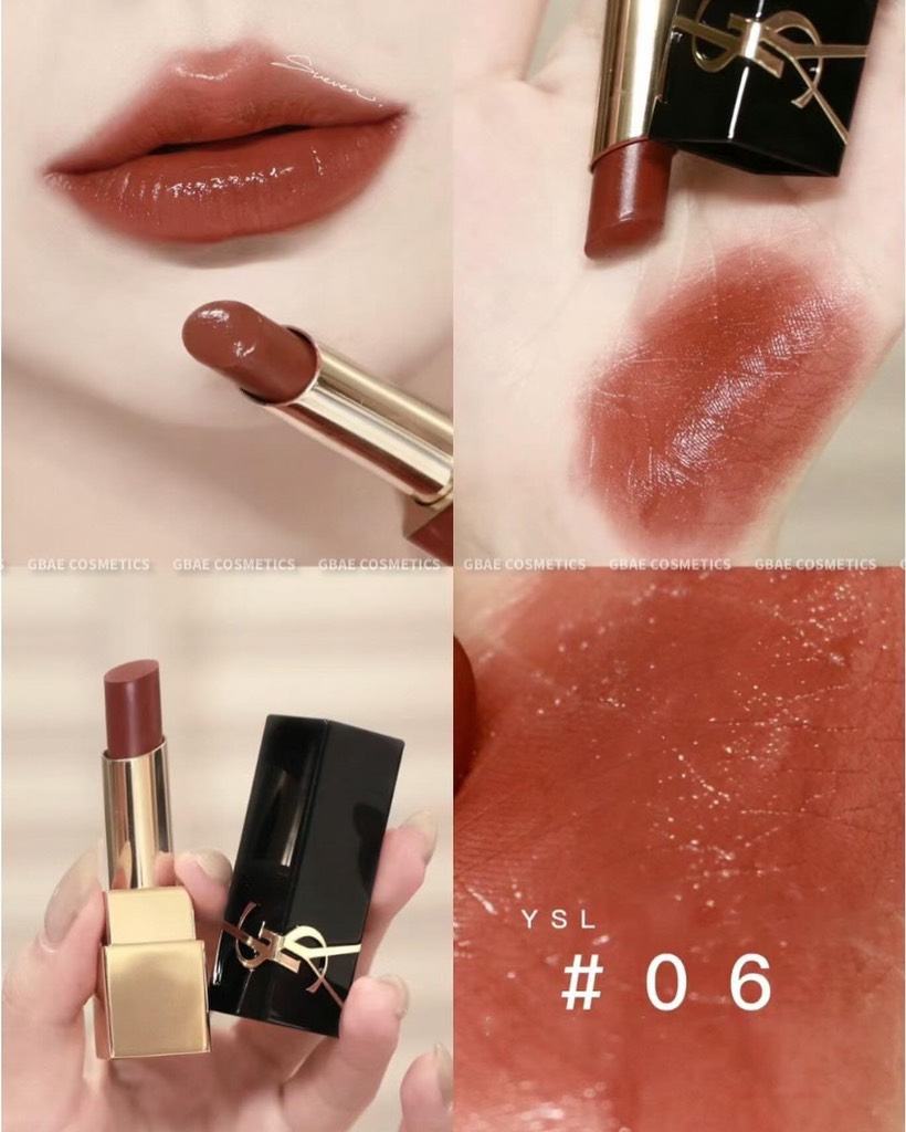 Set 4 Son Ysl Hồng Họa Tiết Trái Tim 4x1.2g