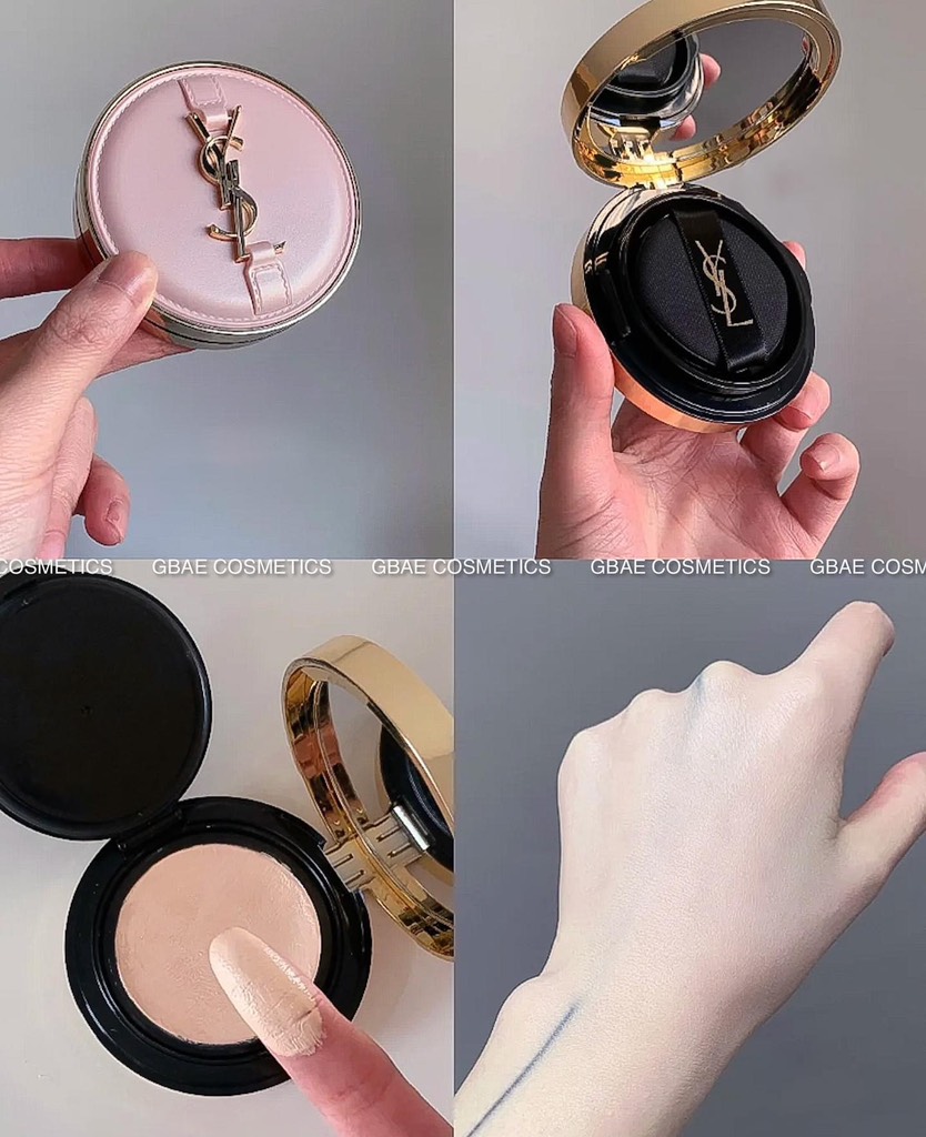 Cushion YSL Vỏ Hồng Touche Éclat Glow-Pact High Cover Mesh Foudation