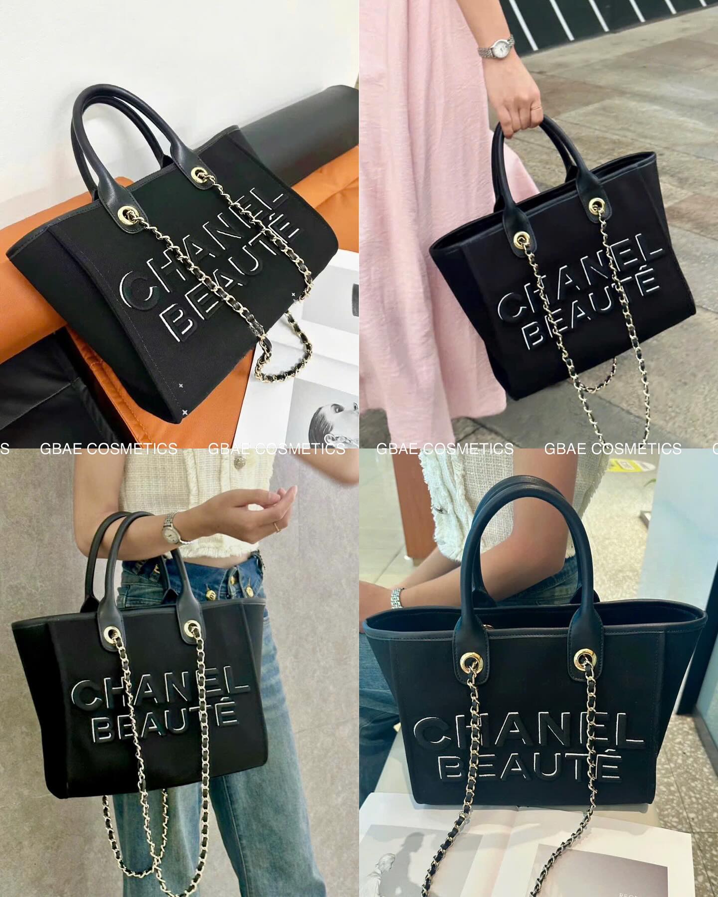 Túi Tote CHANEL Custom Túi Gift Chính Hãng 32x24x15cm (vừa lap 14 inch)