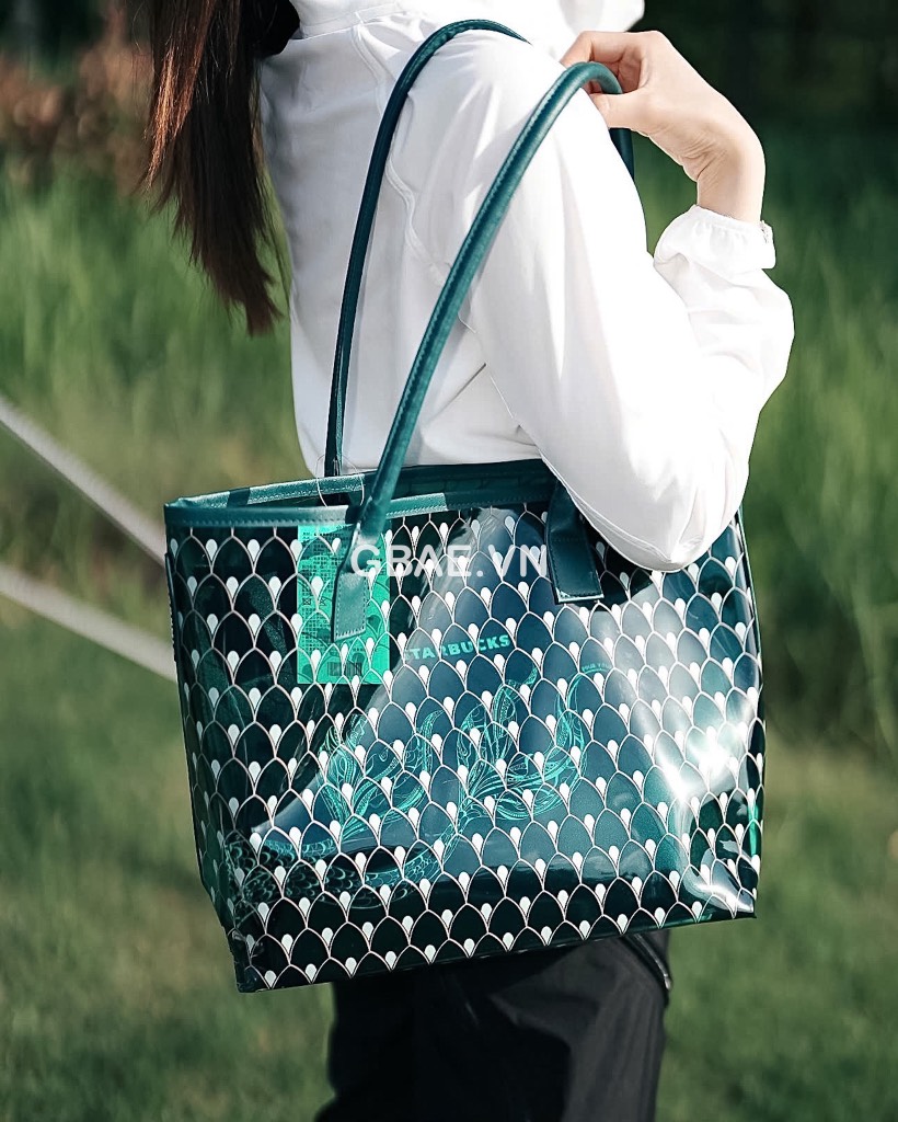 Túi Tote Xanh STARSBUCK - Size 42x33x12cm