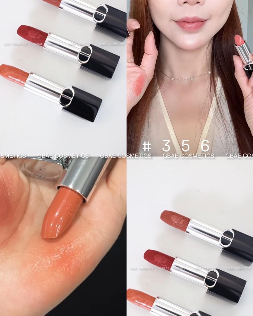 Son DIOR Rouge Nắp Hít Đen 2024 Couture Colour Refillable Floral Lip Care