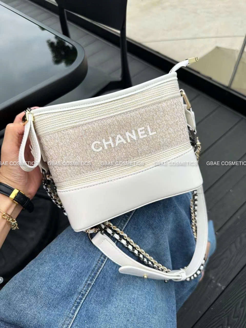 Túi Gift Custom Dạ Tweed CHANEL Limited Đủ Hộp & Túi giấy Chanel Hoa Trà RB