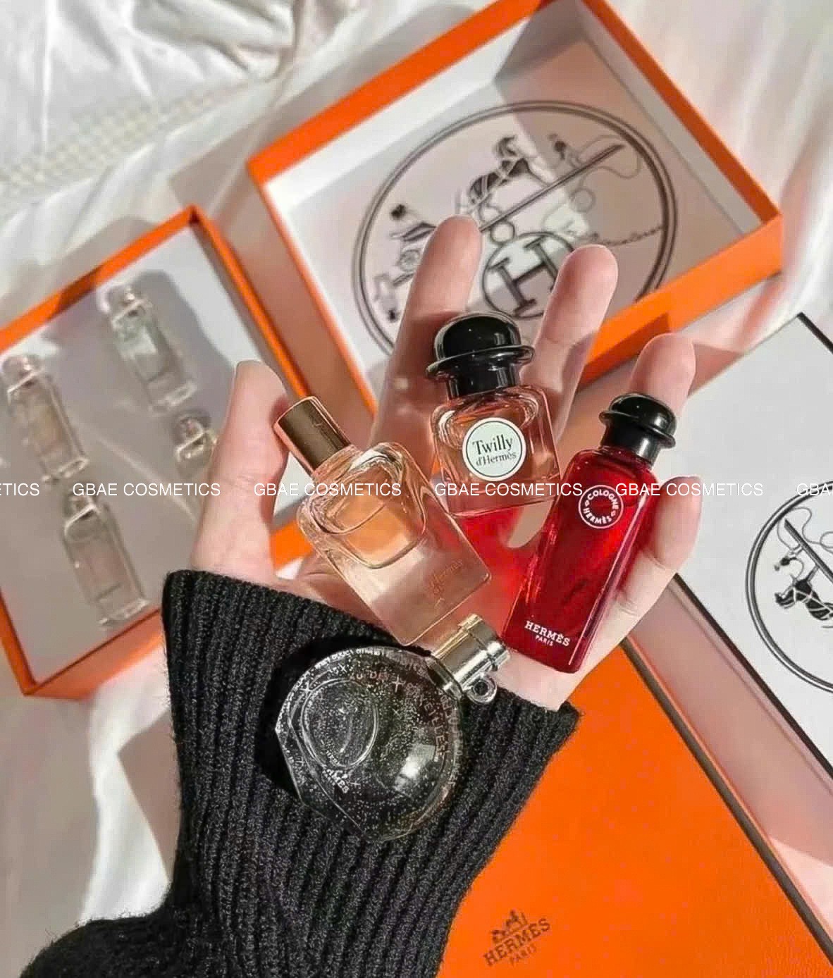 Set 4 chai nước hoa mini Hermès Women's Perfumes Dicovery