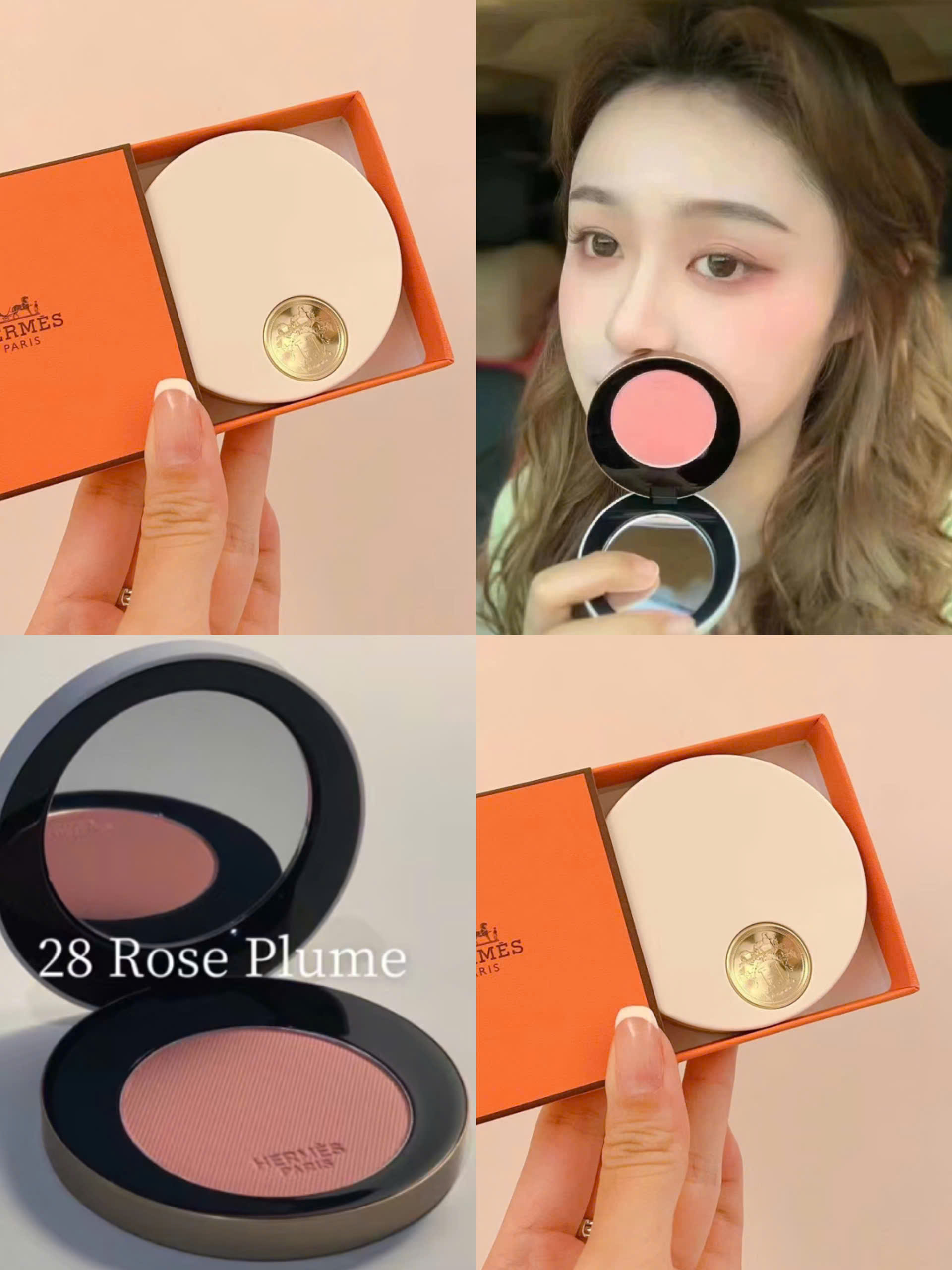 Phấn má Rose Hermès Silky Blush Poweder