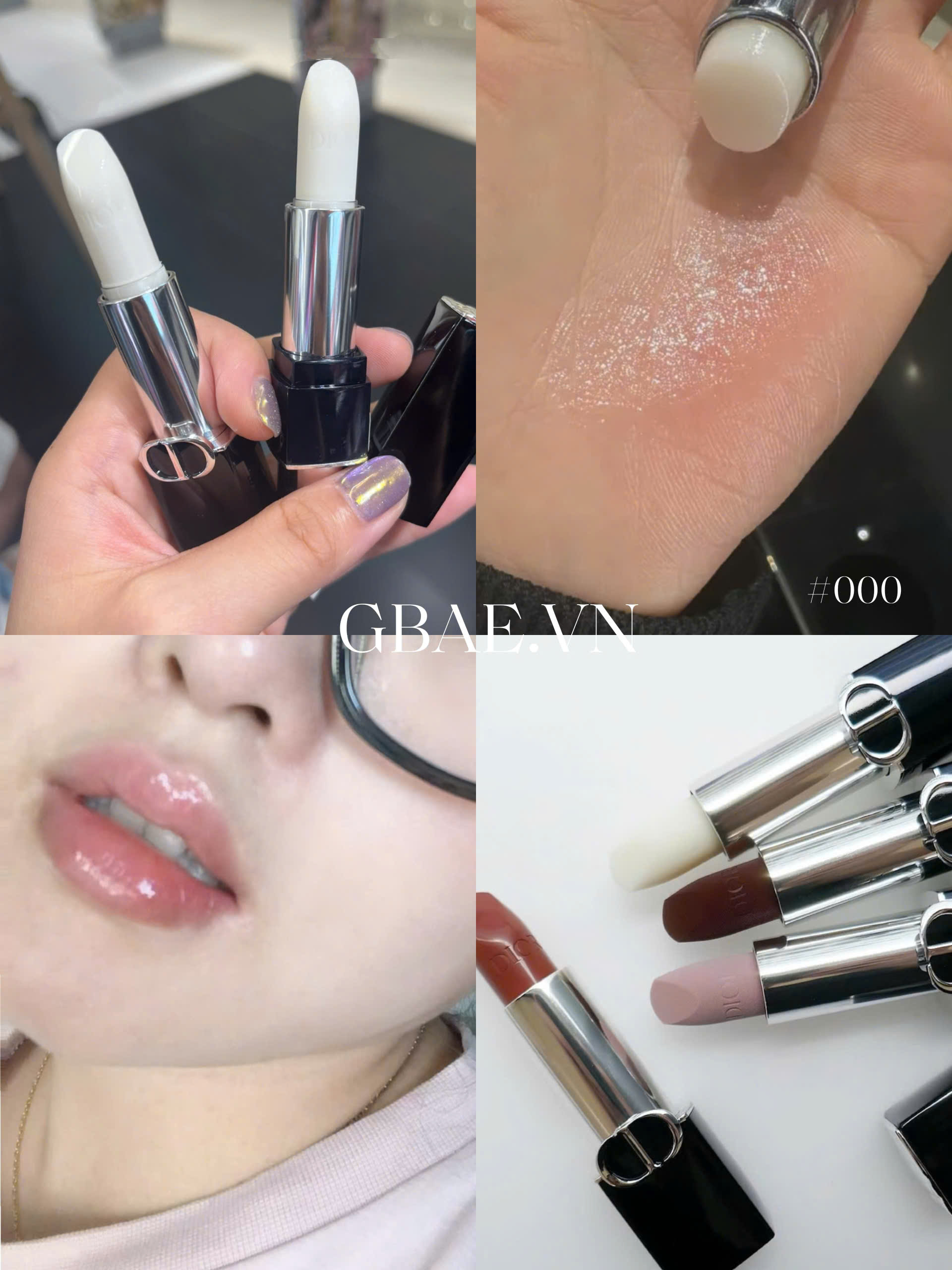 Son DIOR Rouge Nắp Hít Đen 2024 Couture Colour Refillable Floral Lip Care