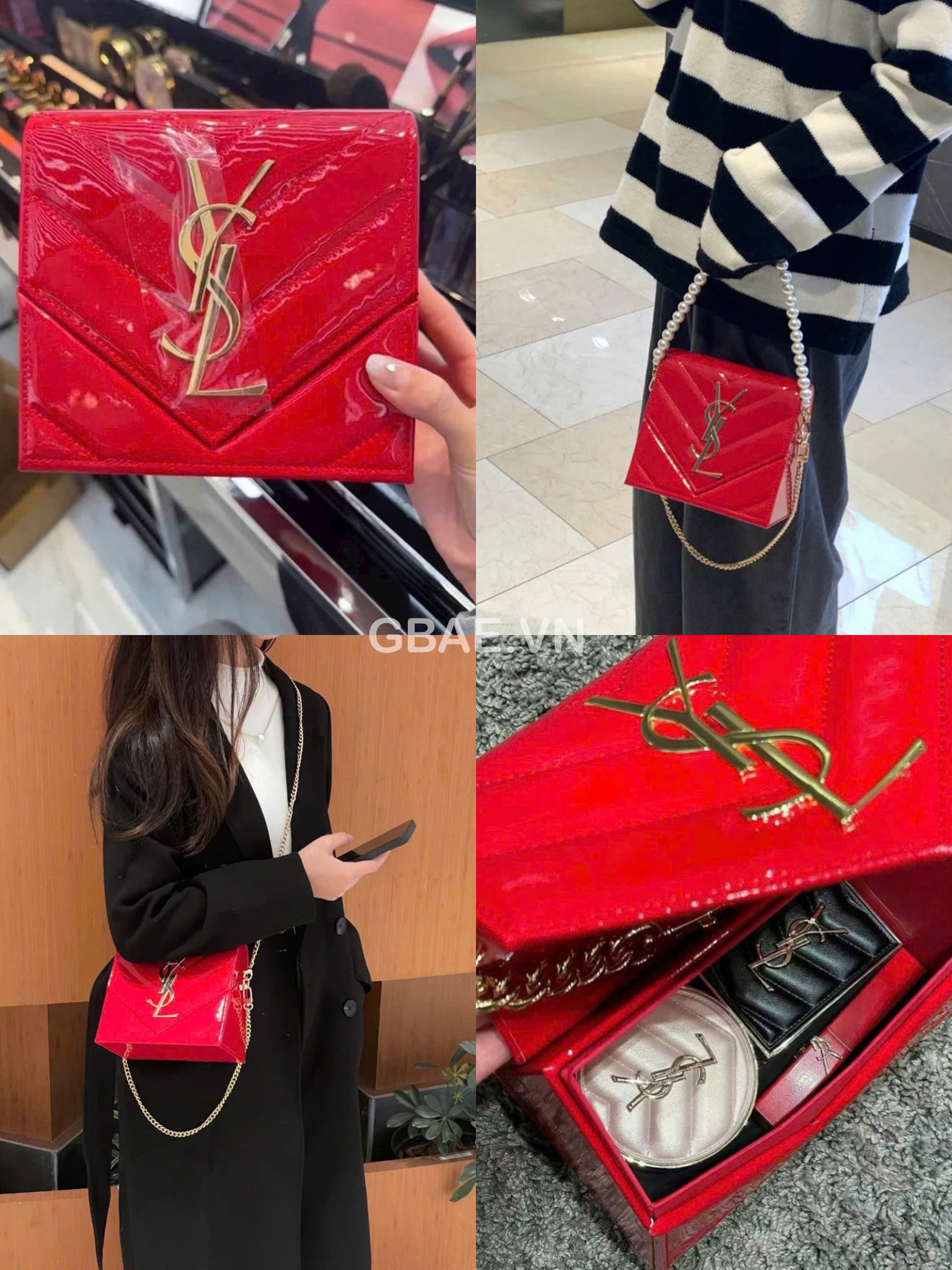 Túi Gift YSL Beauty VIP Gift Pouch Bag Fullbox Kèm Túi Giấy Hãng