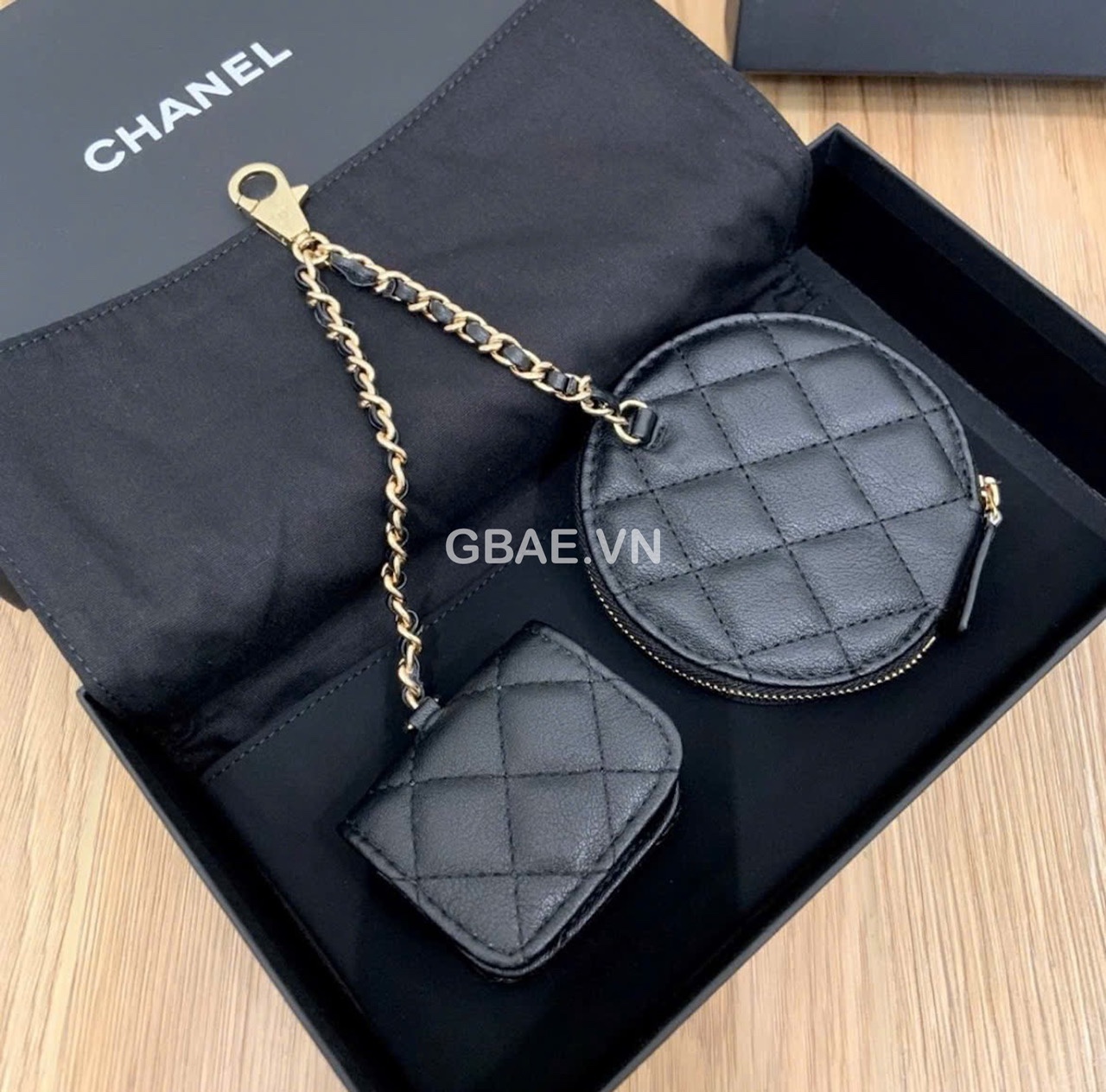 Túi tròn Chanel kèm ví Pouch 2 in 1 - fullbox