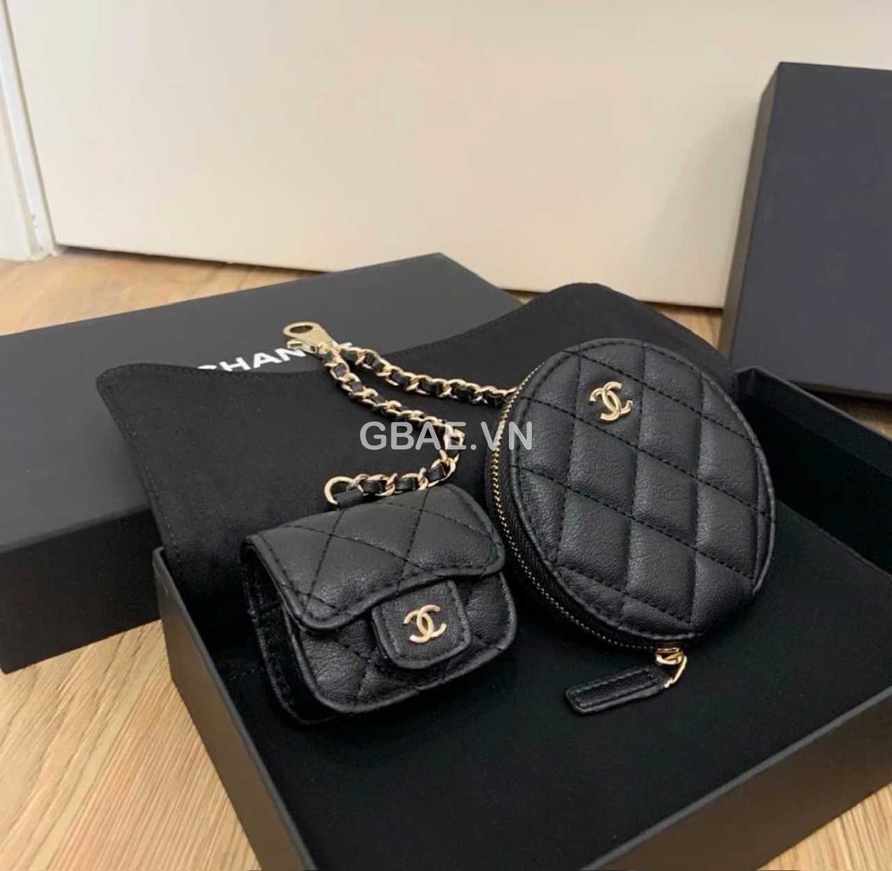 Túi tròn Chanel kèm ví Pouch 2 in 1 - fullbox