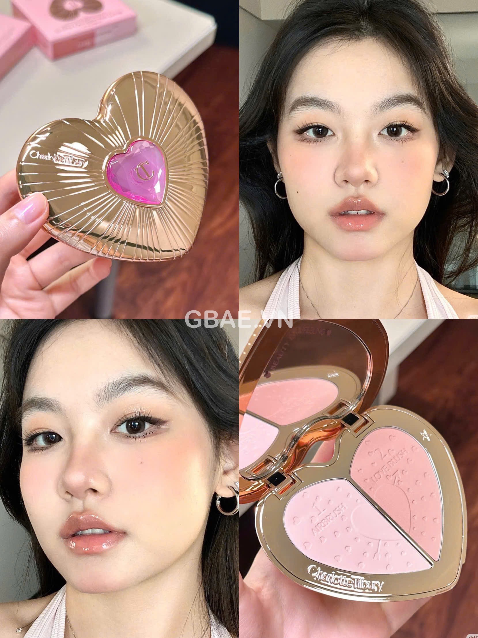 Phấn Má Hồng Charlotte Tilbury Pillow Talk Beauty Soulmates Face Palette Flawless