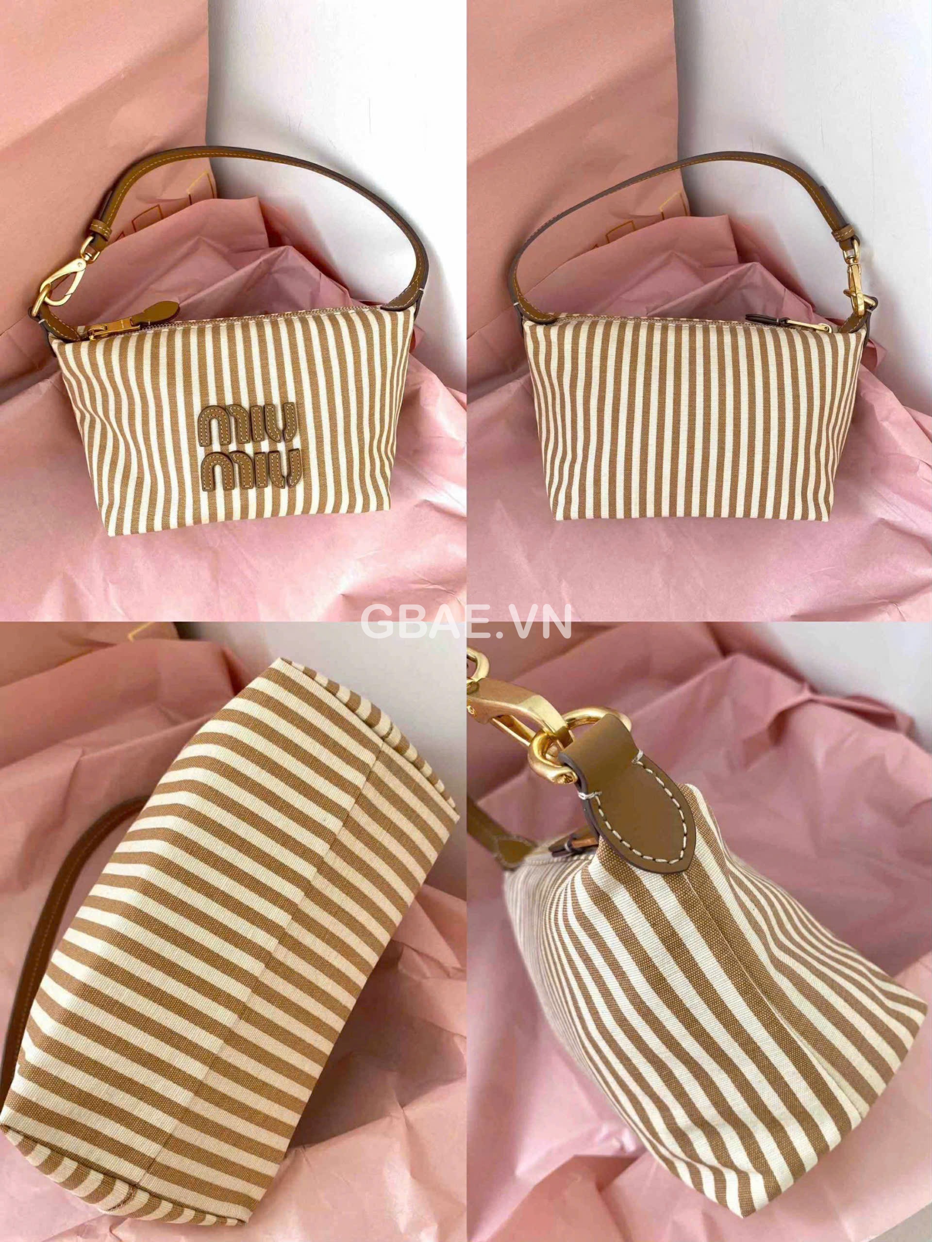 Túi Gift MIU MIU Custom Vải Linen Chính Hãng