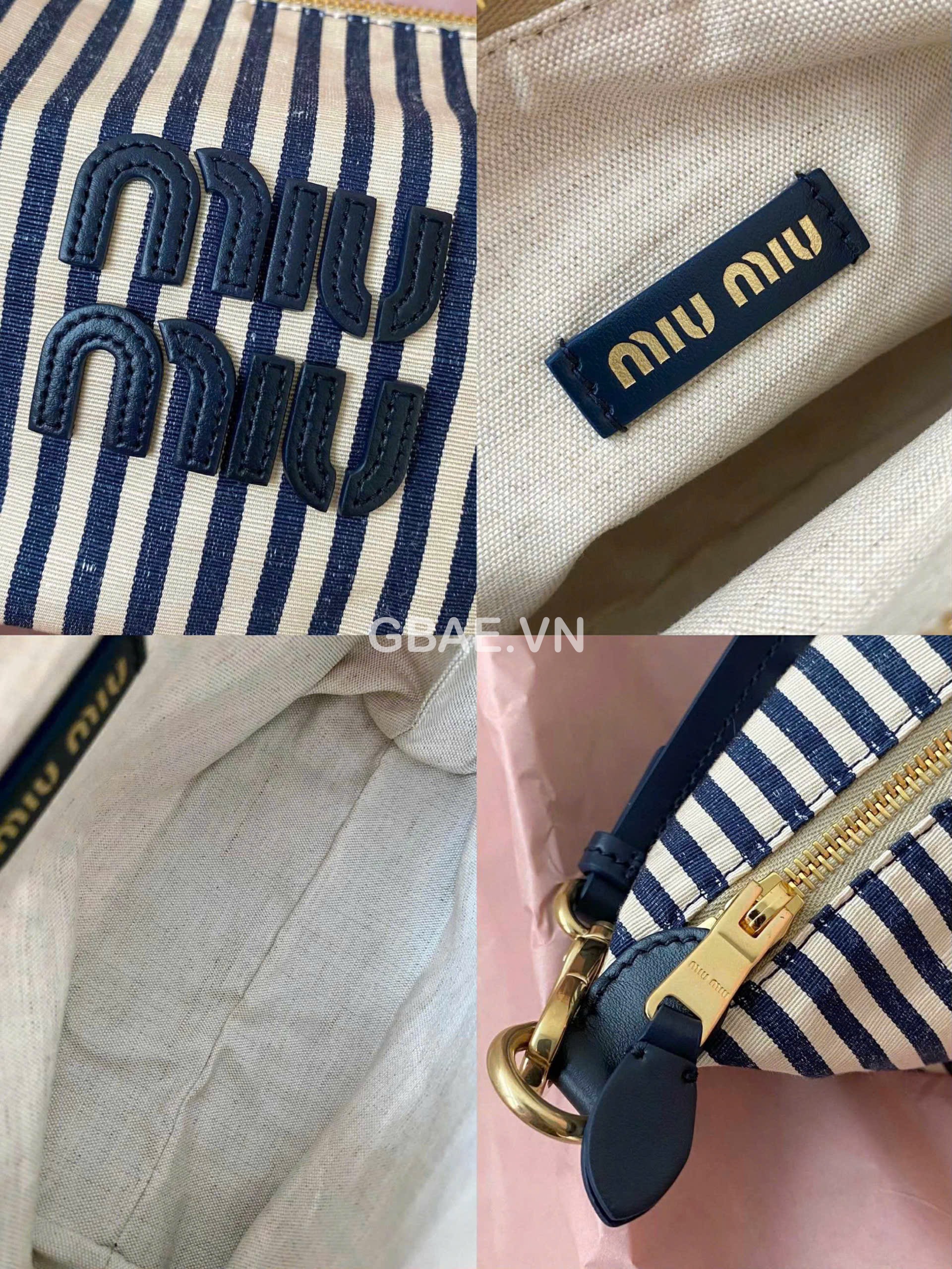 Túi Gift MIU MIU Custom Vải Linen Chính Hãng