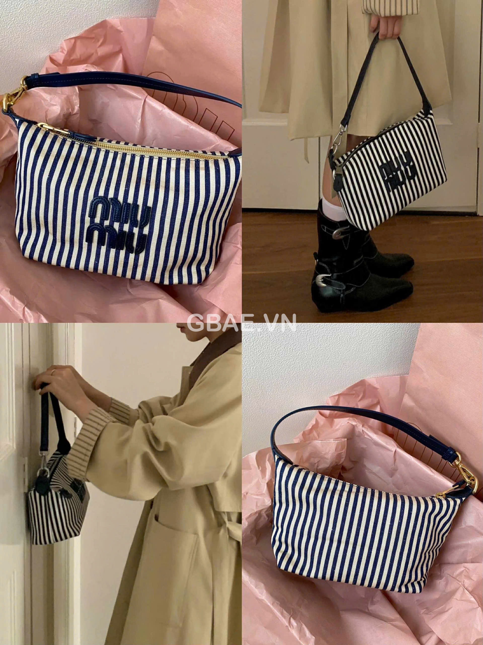 Túi Gift MIU MIU Custom Vải Linen Chính Hãng