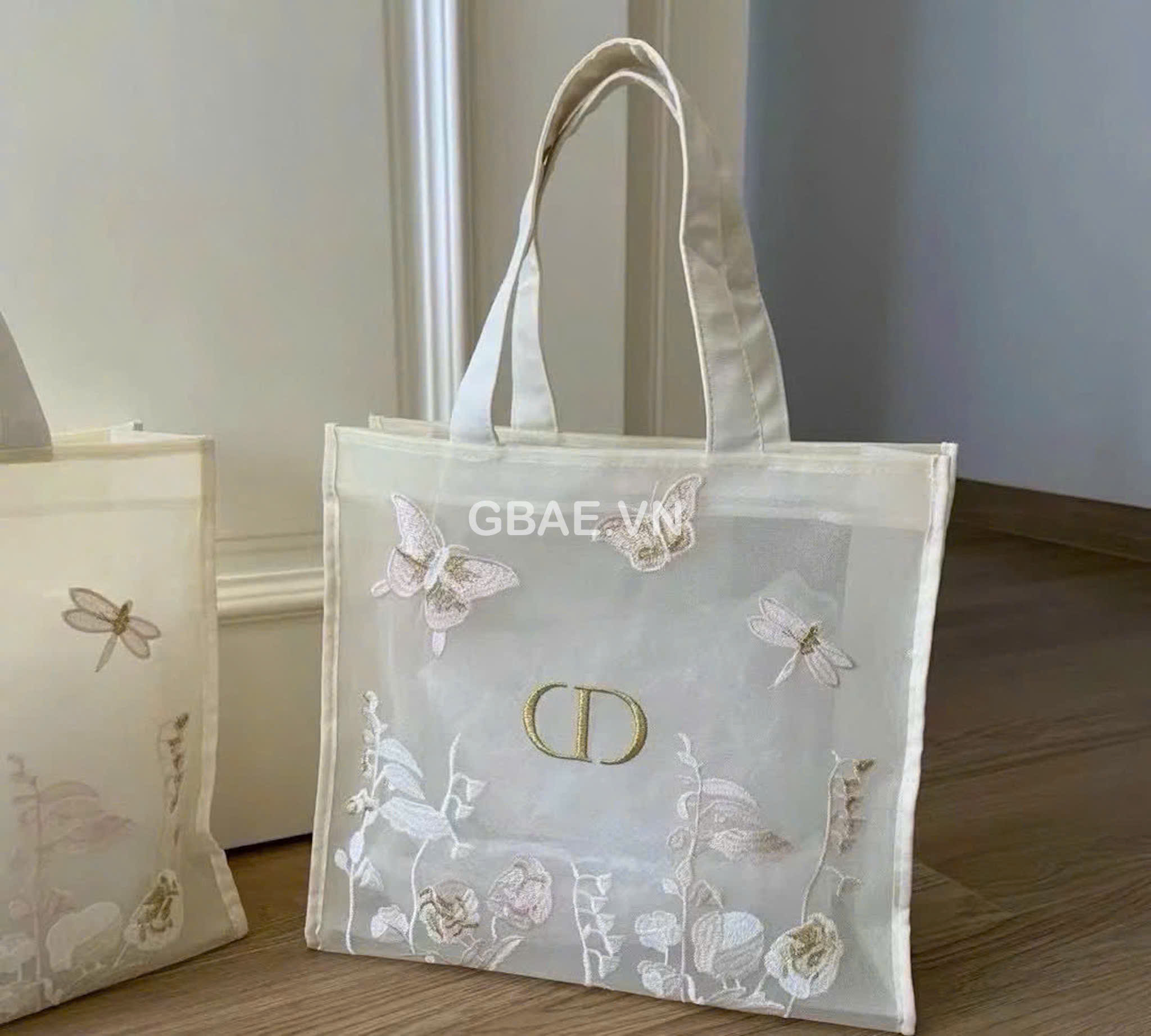 Túi Tote DIOR Lưới Gift Compliment Chính Hãng 42x35x13cm