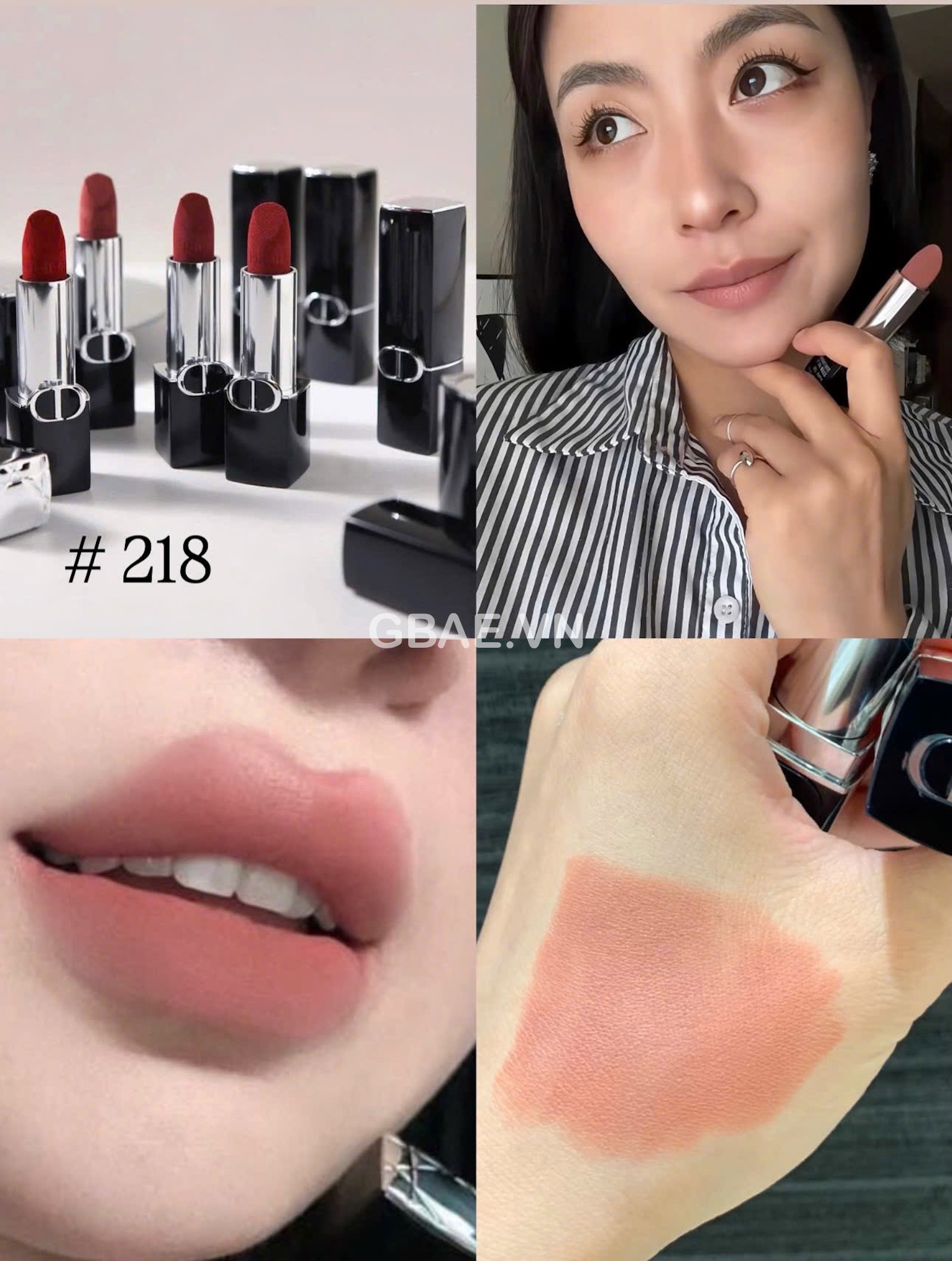 Son DIOR Rouge Nắp Hít Đen 2024 Couture Colour Refillable Floral Lip Care