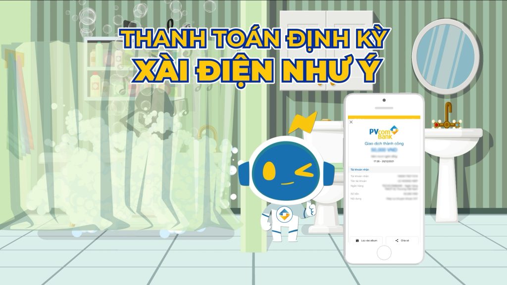 Motion Graphic – Tự động chi tiêu định kỳ Pvcombank