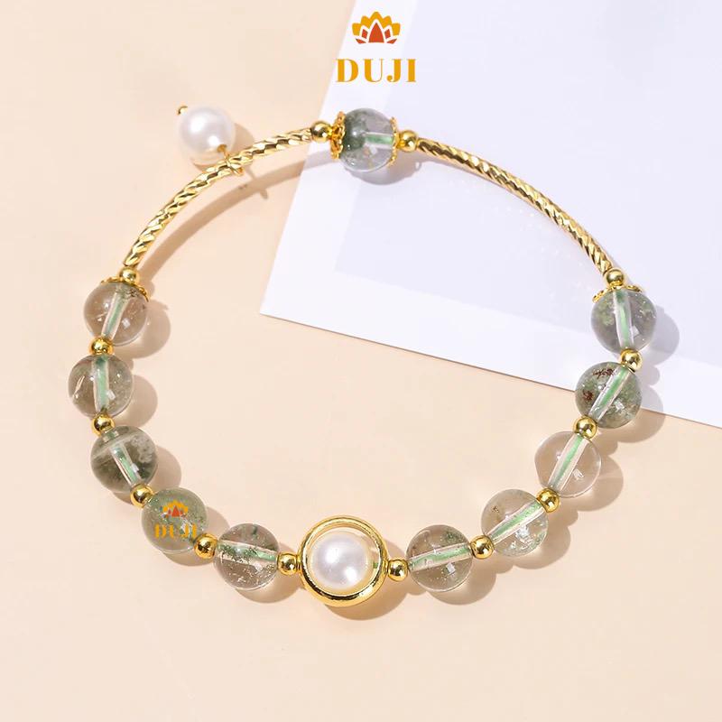 Vòng tay Thạch Anh Ưu Linh Xanh lá
