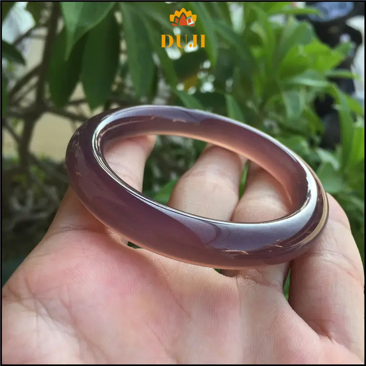 Vòng tay đá mã não tím tự nhiên