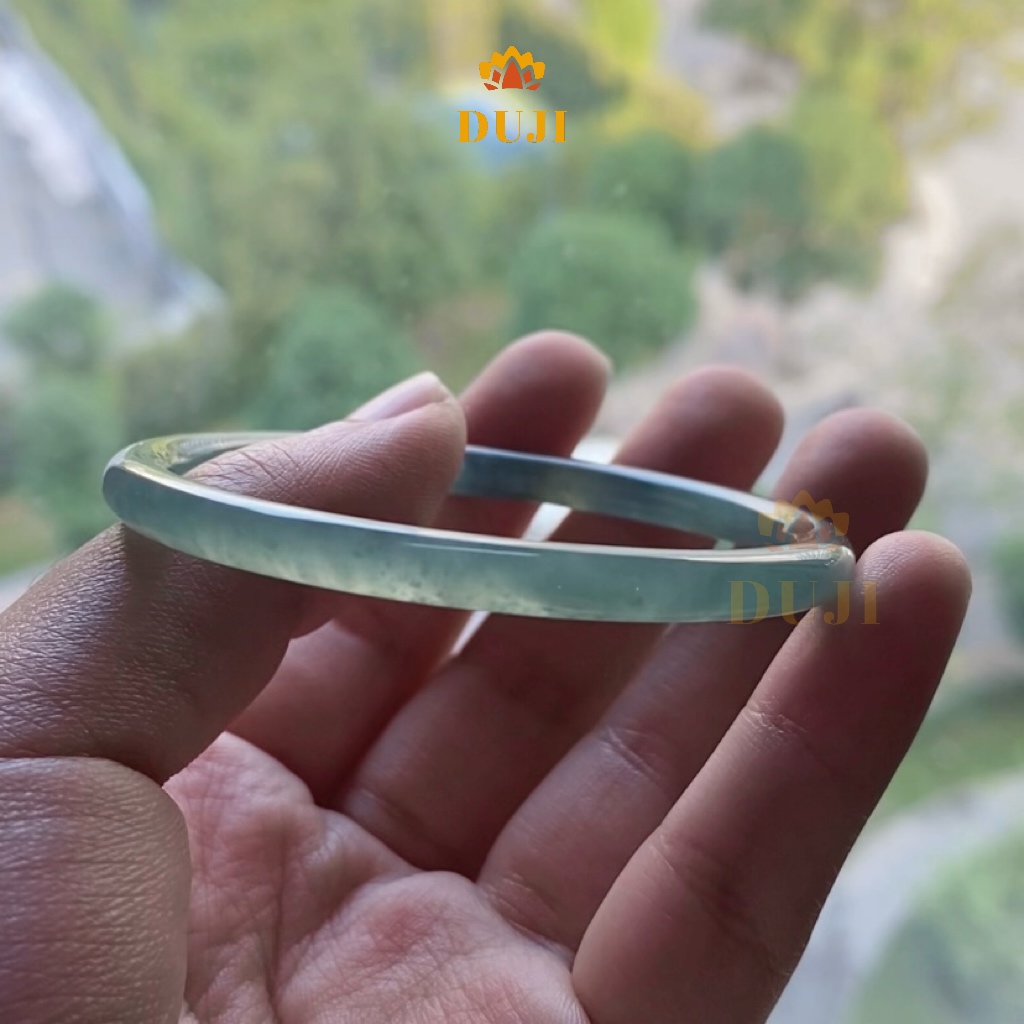 Vòng tay thạch bản Lam Băng Ngọc chất lượng cao Type A