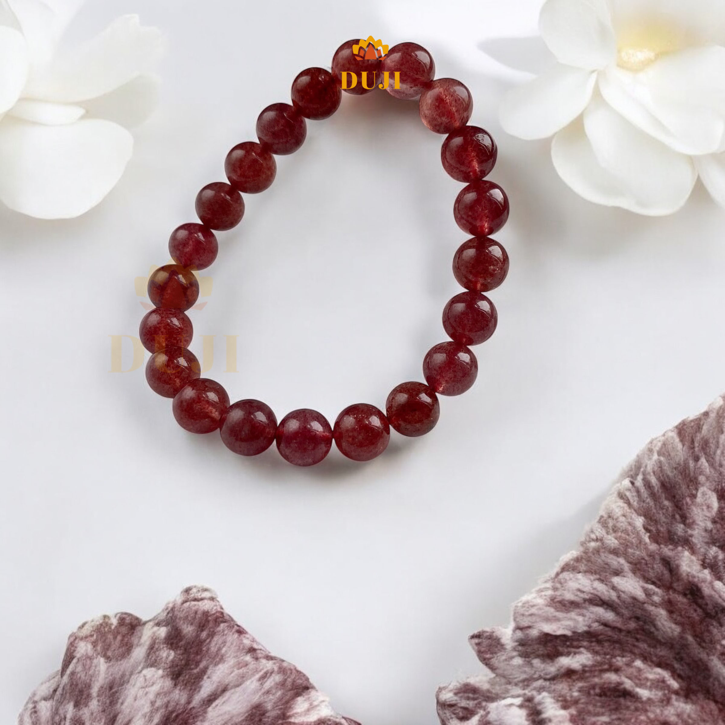 Vòng tay Thạch Anh Dâu Tây 5A