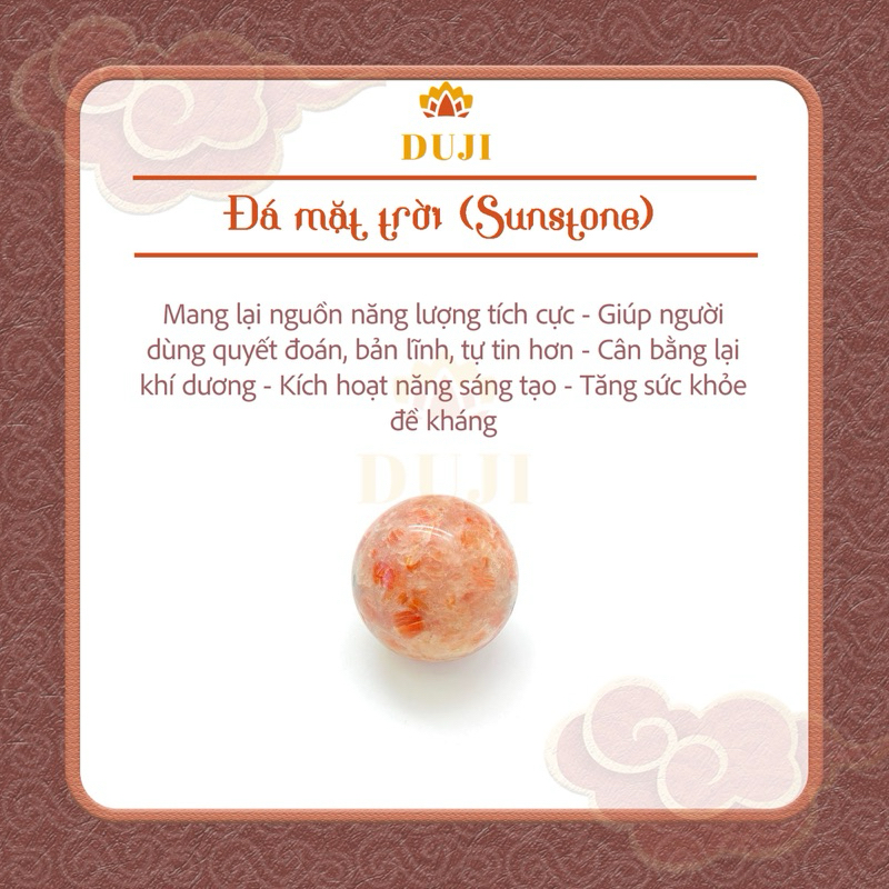Vòng tay đá mặt trời sunstone mix đá thạch anh trắng