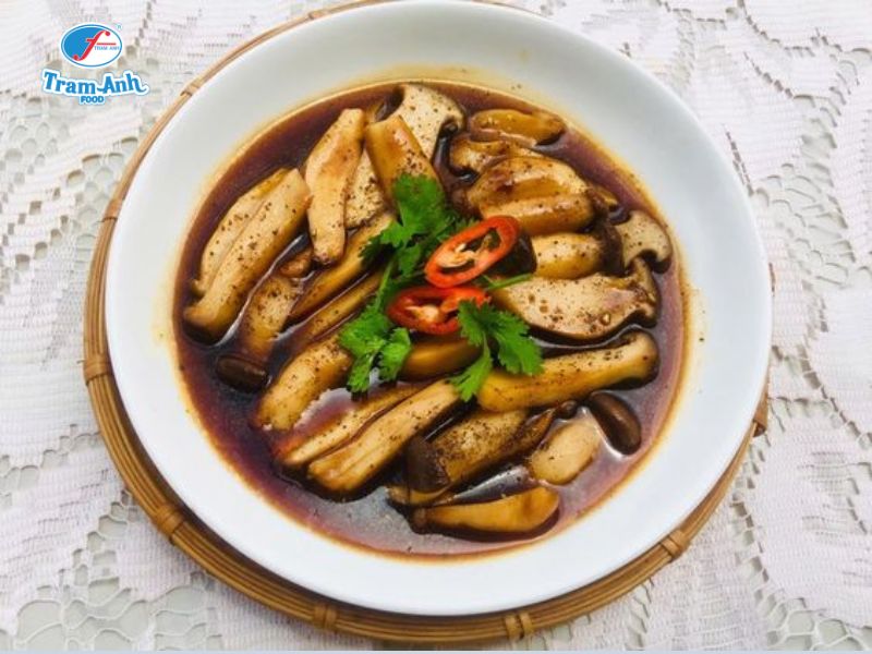 Nấm đùi gà Hàn Quốc cao cấp Trâm Anh Food sốt tiêu đen