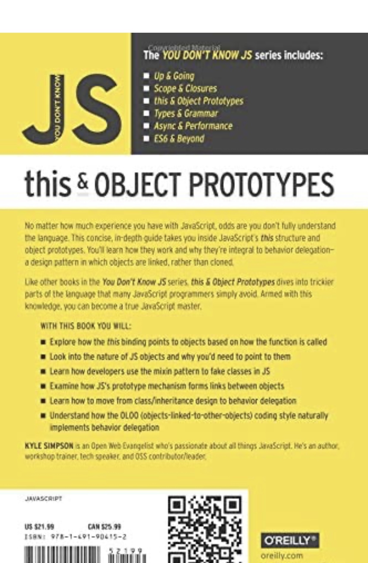 You don't know JS: this & Object Prototypes