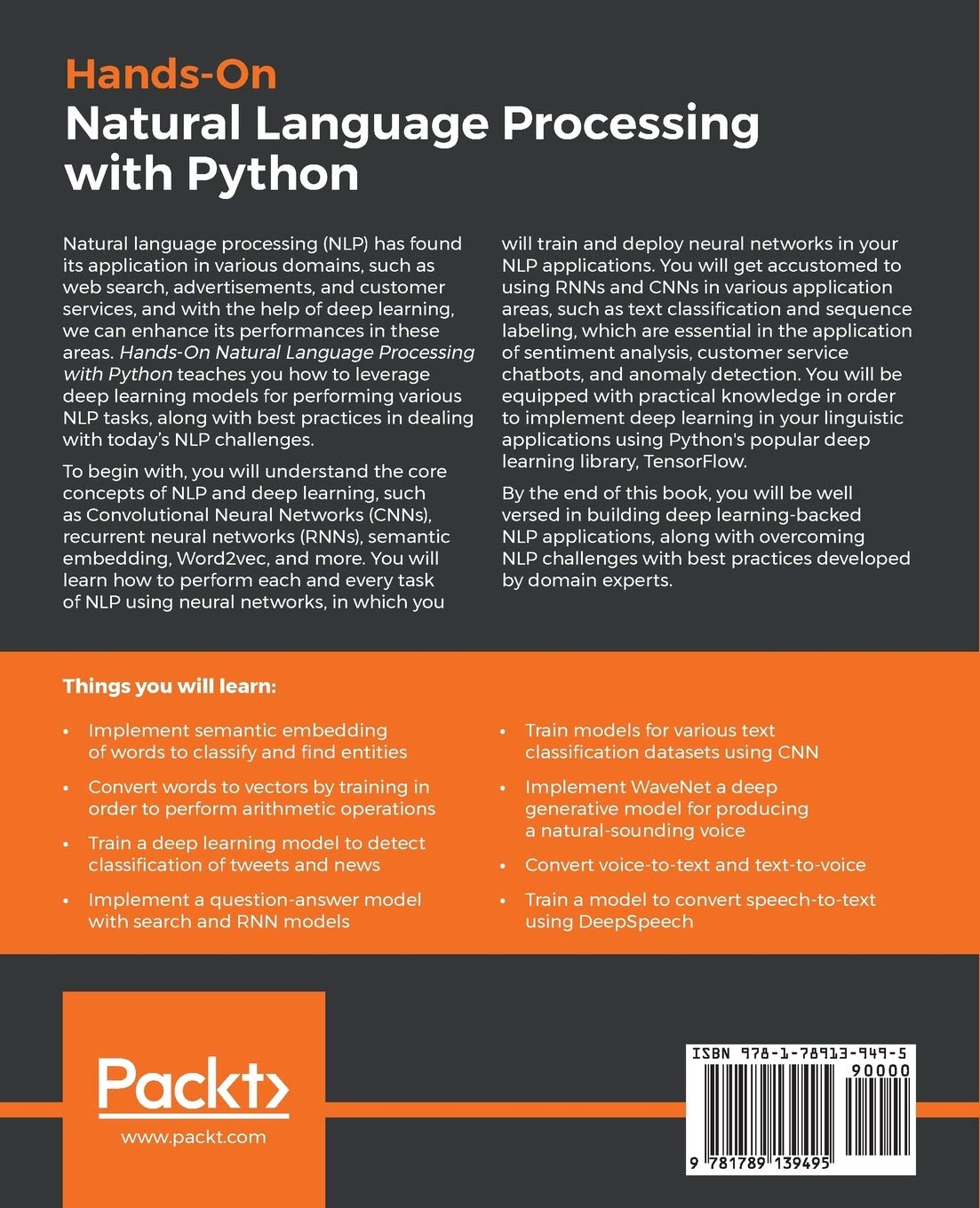 Hands-On Natural Language Processing with Python