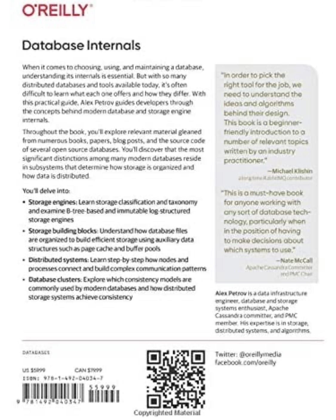 Database Internals: A Deep Dive into How Distributed Data Systems Work
