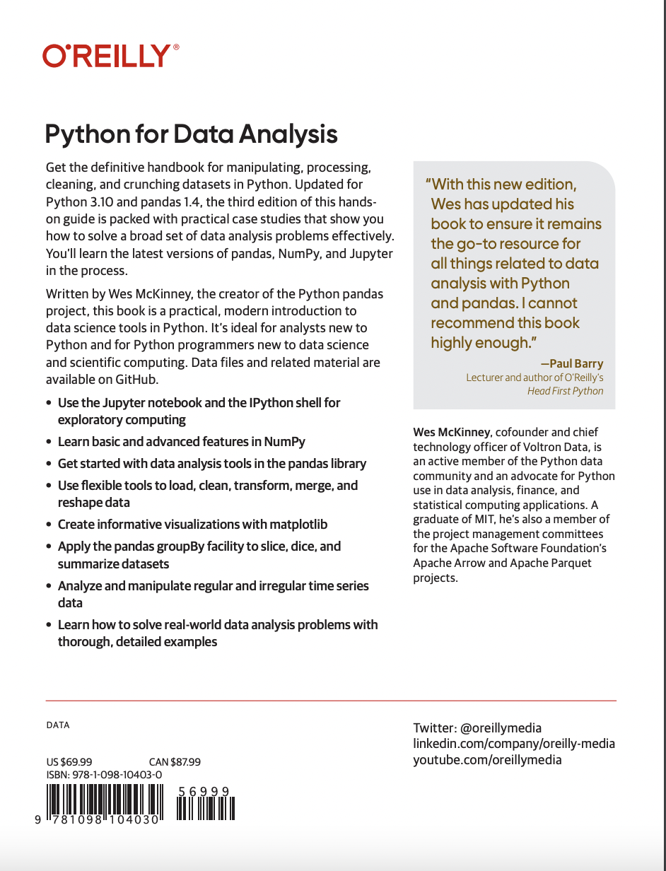 Python for Data Analysis 3rd