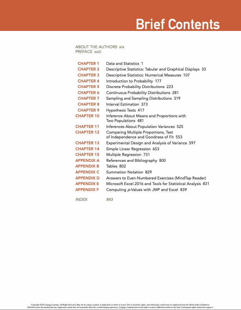 Essentials of Statistics for Business & Economics