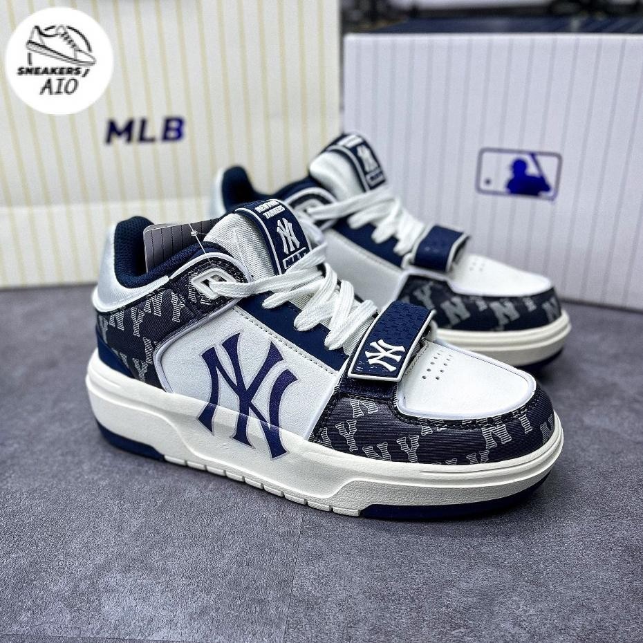 [Giày chất] Giày thể thao sneaker nam nữ MLB LINER quai MLB Chunky Liner Mid Basic New York Yankees XANH NAVY