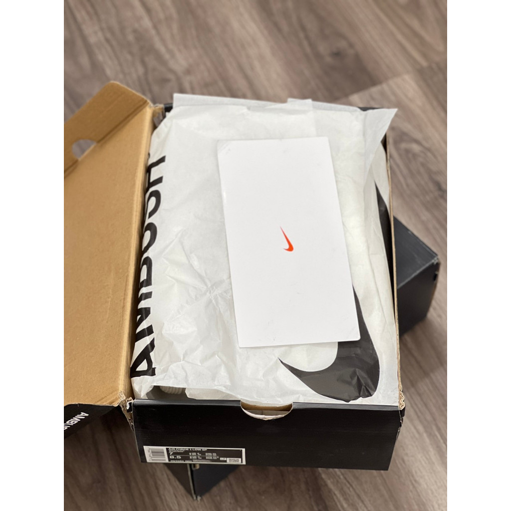 Giày Thể Thao Air Force 1 Low SP 'Ambush Phantom Best Quality Sneaker AF1 Be Vệt Đen Dài Full Box + Bill Bản Mới 2024