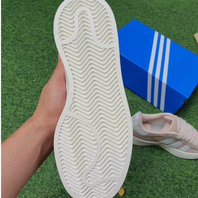 [AIO sneaker] Siêu phẩm giày das campus nâu kem vệt trắng nữ ảnh thật tự chụp+ freeship Giày Adidas Campus Wonder White