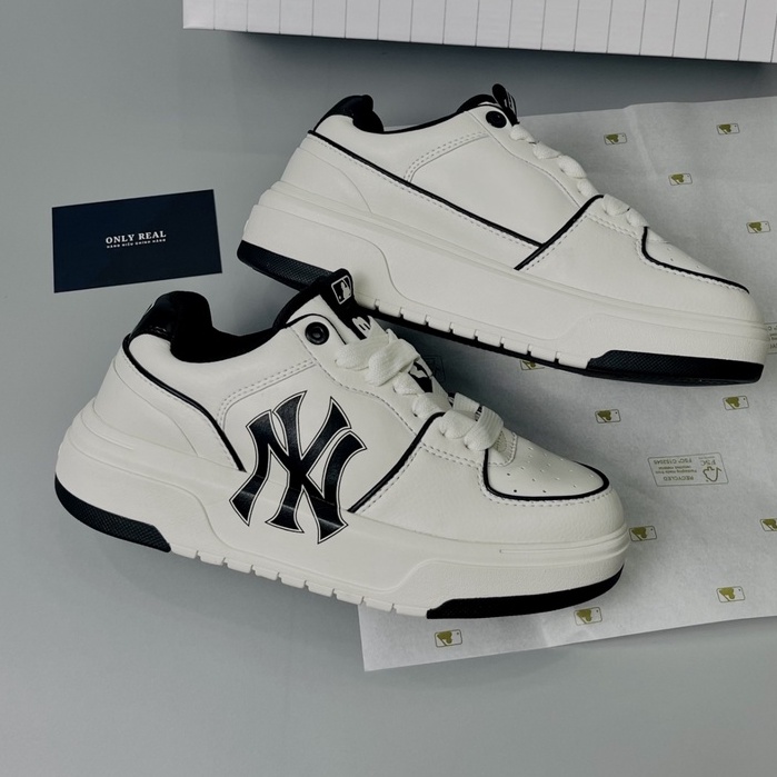 Giày MLB BigBall Chunky Liner New York Yankees Off White,Giày mlb chunky liner high hot nhất 2022, hàng cao cấp FULL BOX
