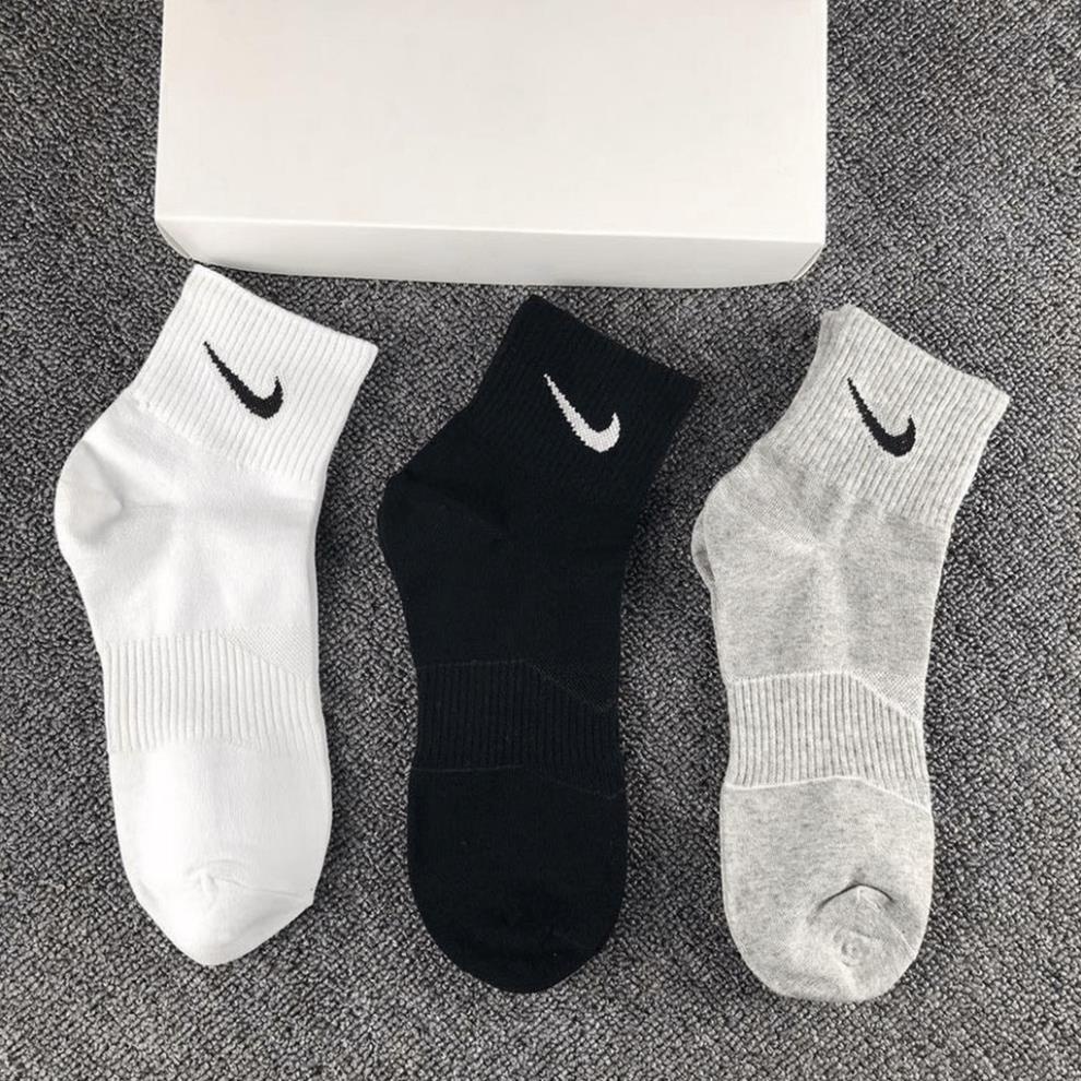 [ Xưởng Giày AIO ]  Tất, Vớ _Nike Nam Nữ Cổ Ngắn, Trung, Dài Vải Dệt Kim Cao Cấp 03 Màu