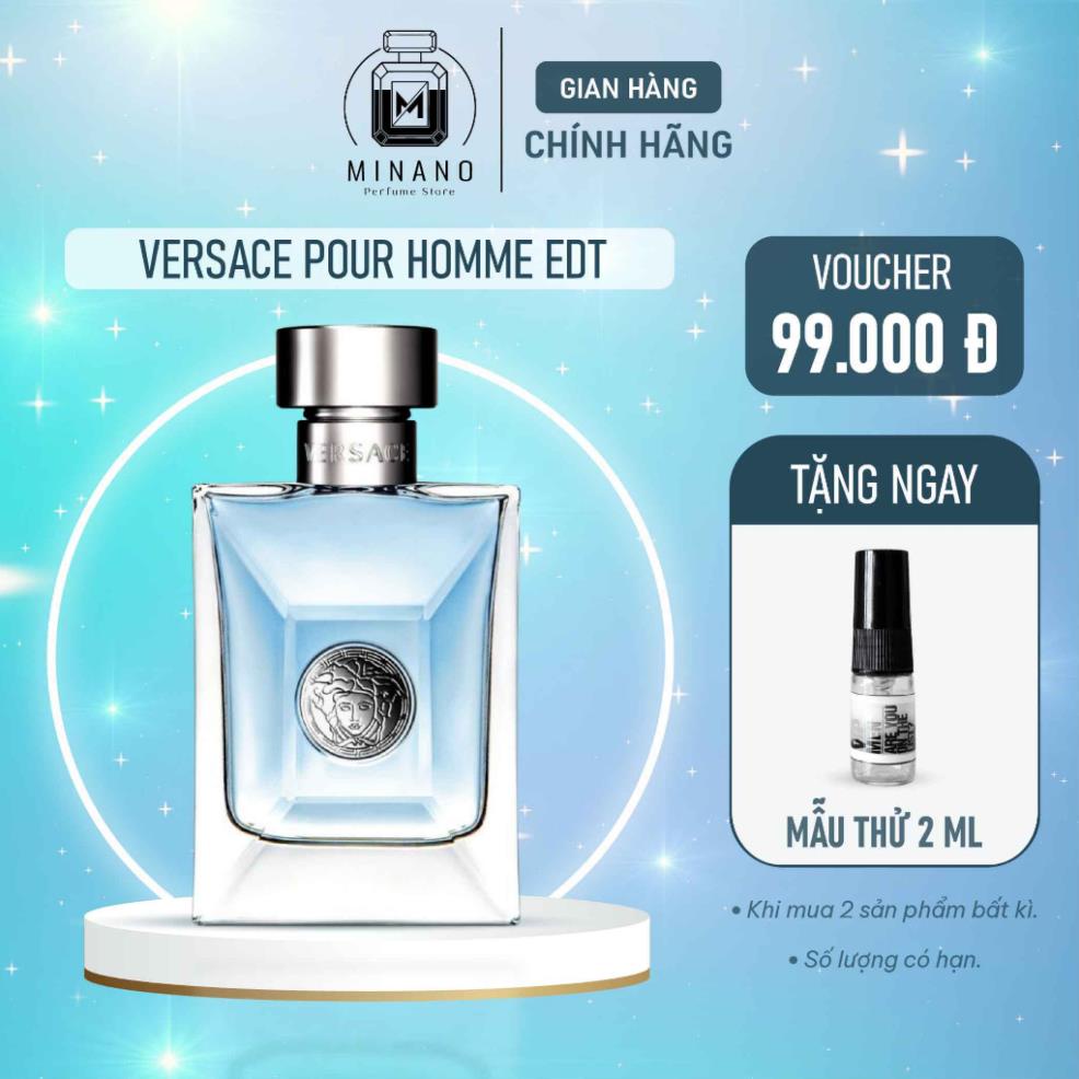 [MINH DUC LUXURY] Nước Hoa Nam Sang Trọng Ver.sace Pour Homme, Dầu Thơm NamTính Cuốn Hút - Minano Perfume Store