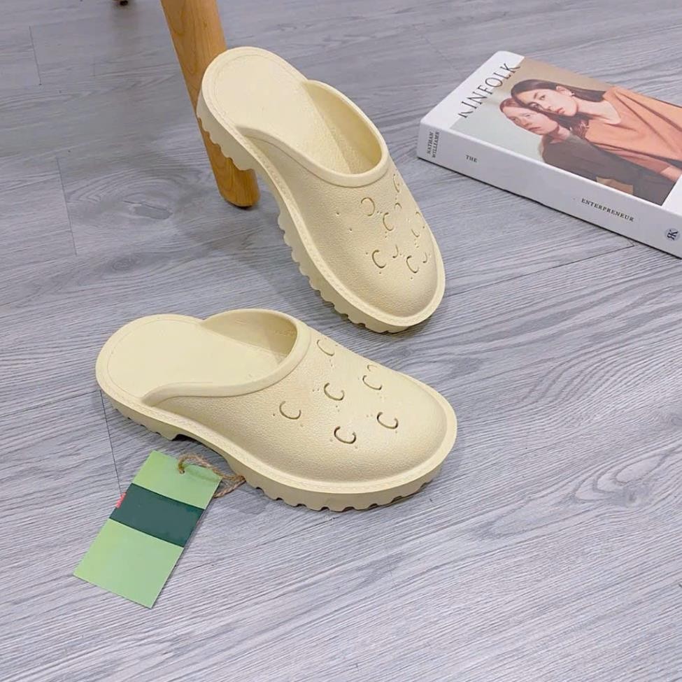 Dép sục nữ chất cao su xốp mềm nhẹ cao 5P Dép bánh mì đế độn thời trang kiểu dáng Trendy bản cao cấp