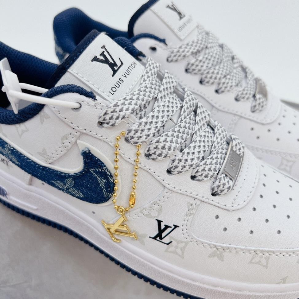 Giày Thể Thao Nam Nữ Thắng Giày AF1 LV Navy