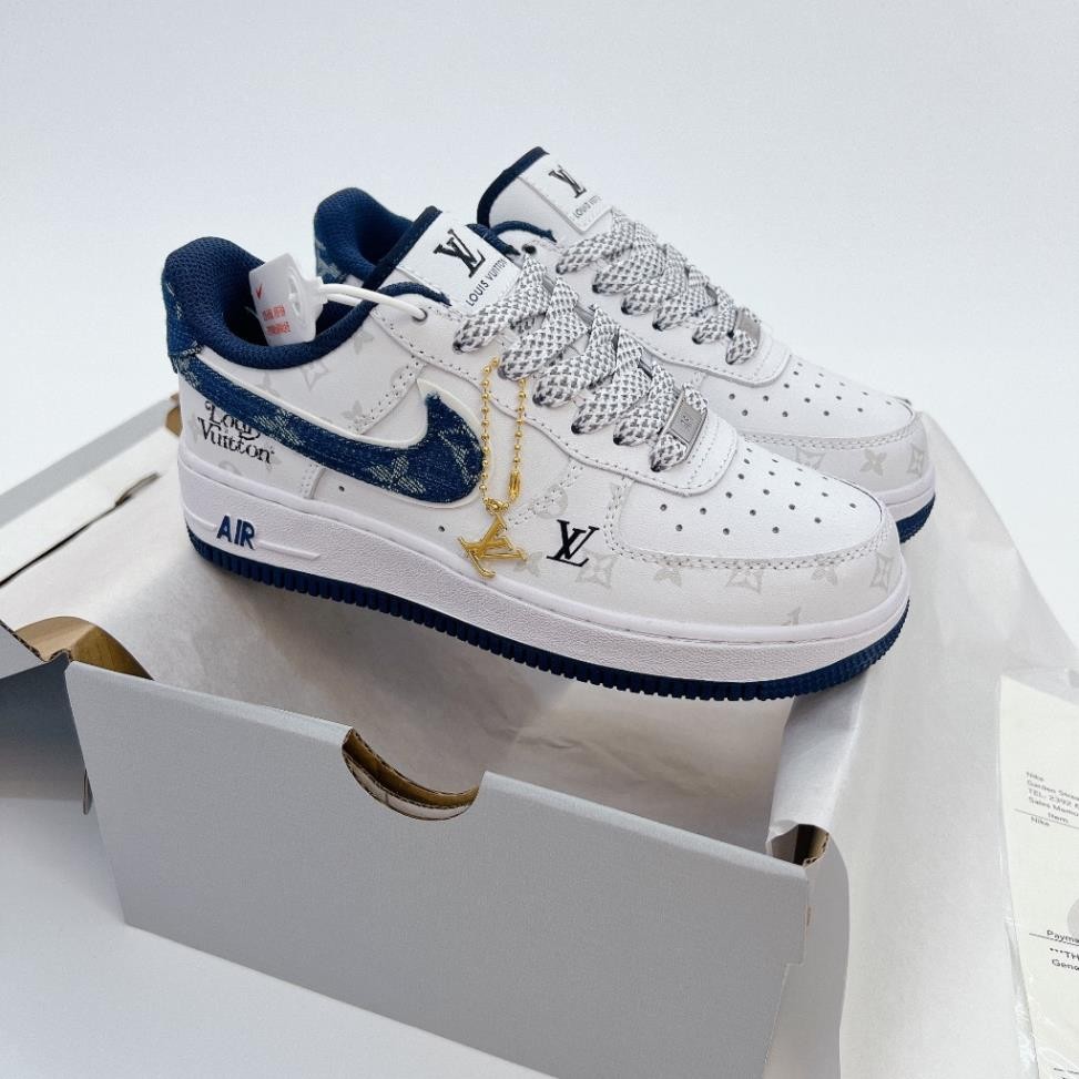 Giày Thể Thao Nam Nữ Thắng Giày AF1 LV Navy