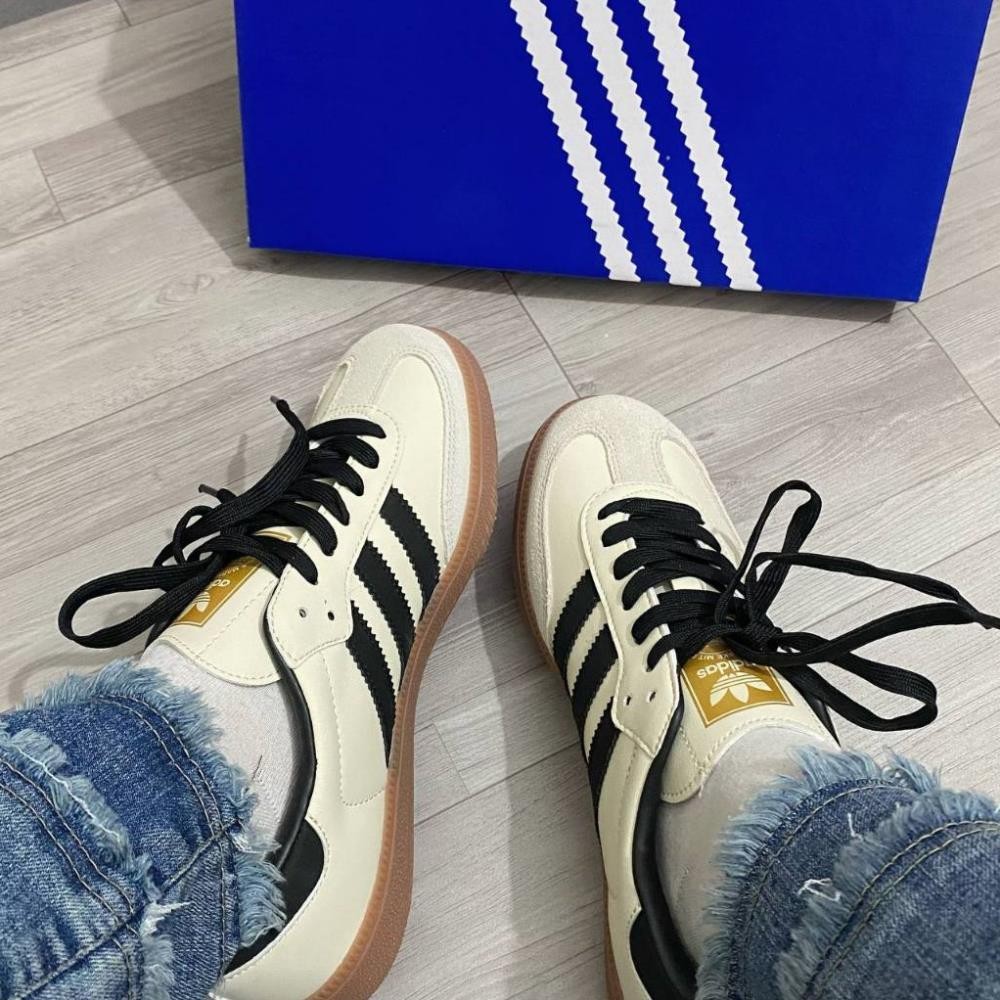 Giày thể thao Adidas Samba OG 'Cream White Black' hottrend 2024