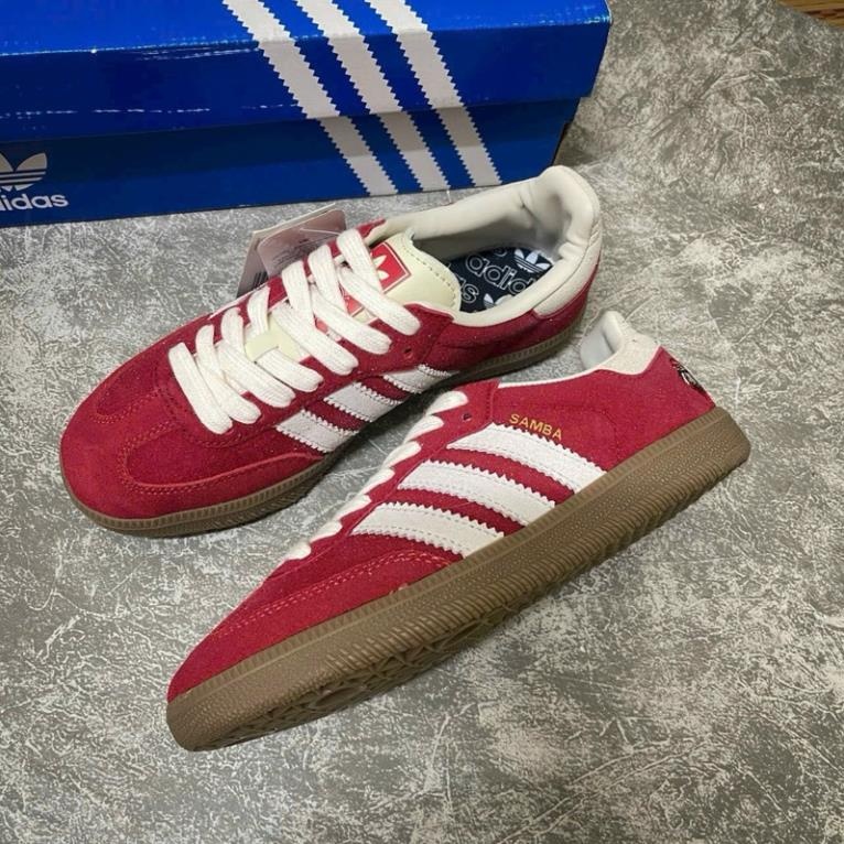Giày thể thao SAMPA đỏ full box (tặng kèm 2 dây phụ) giầy sneaker red màu đỏ hot trend dành cho nữ