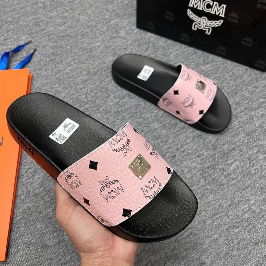 Dép quai ngang nam nữ M.C mác sành điệu.mẫu dép thời trang quai ngang đế PU chống trơn siêu cá tính FULL SIZE 37-43