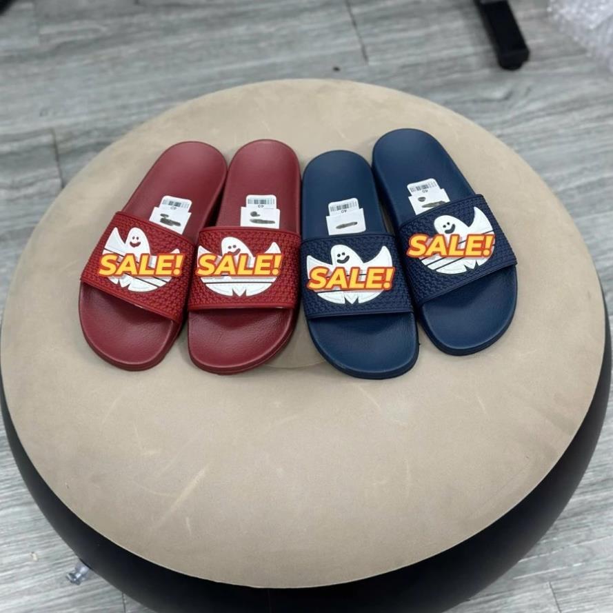 Dép Nam ADD Ba Màu Quai Ngang Cao Su Phối Họa Tiết Ma Cực Hot , Dép Nam Đế Cao Su Non Nguyên Khối